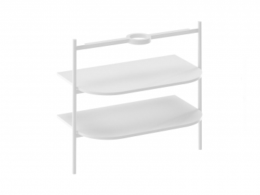 Atvira praustuvo spintelė Ravak Yard 800 mm, balta matinė 